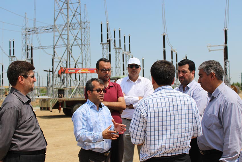 بازدید مدیرعامل برق آذربایجان از پروژه طرح و توسعه پست پارس آباد و نیروگاه آبی مغان